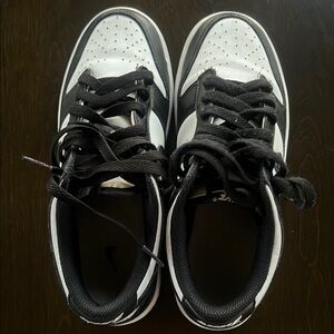 Nike Black and White Low-Top Sneakers Athletic Style